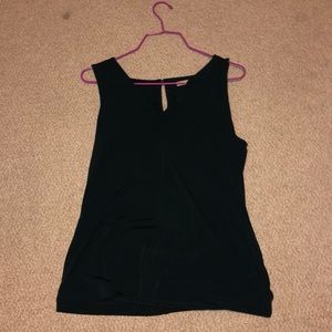 Sleeveless green top